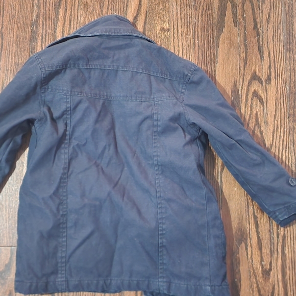 Joe Fresh; Boys navy lined peacoat; Size 4-5 - Picture 4 of 5
